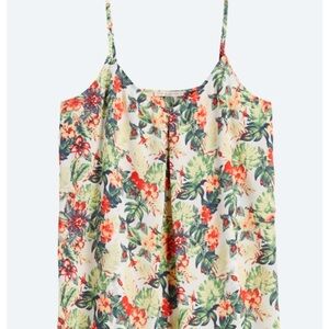 Skies Are Blue Tropical Floral Camisole